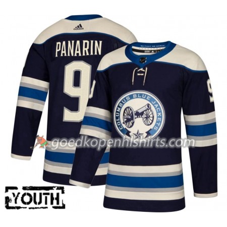 Columbus Blue Jackets Artemi Panarin 9 Adidas 2018-2019 Alternate Authentic Shirt - Kinderen